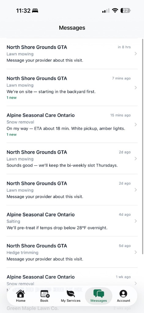 Secure messaging with your provider in the GraSnoW app